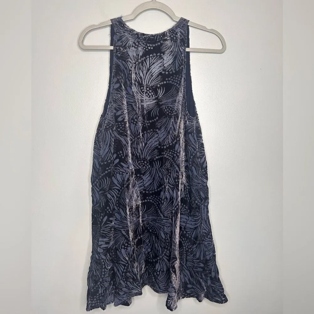 Free People Elie Burnout Velvet Mini Dress
